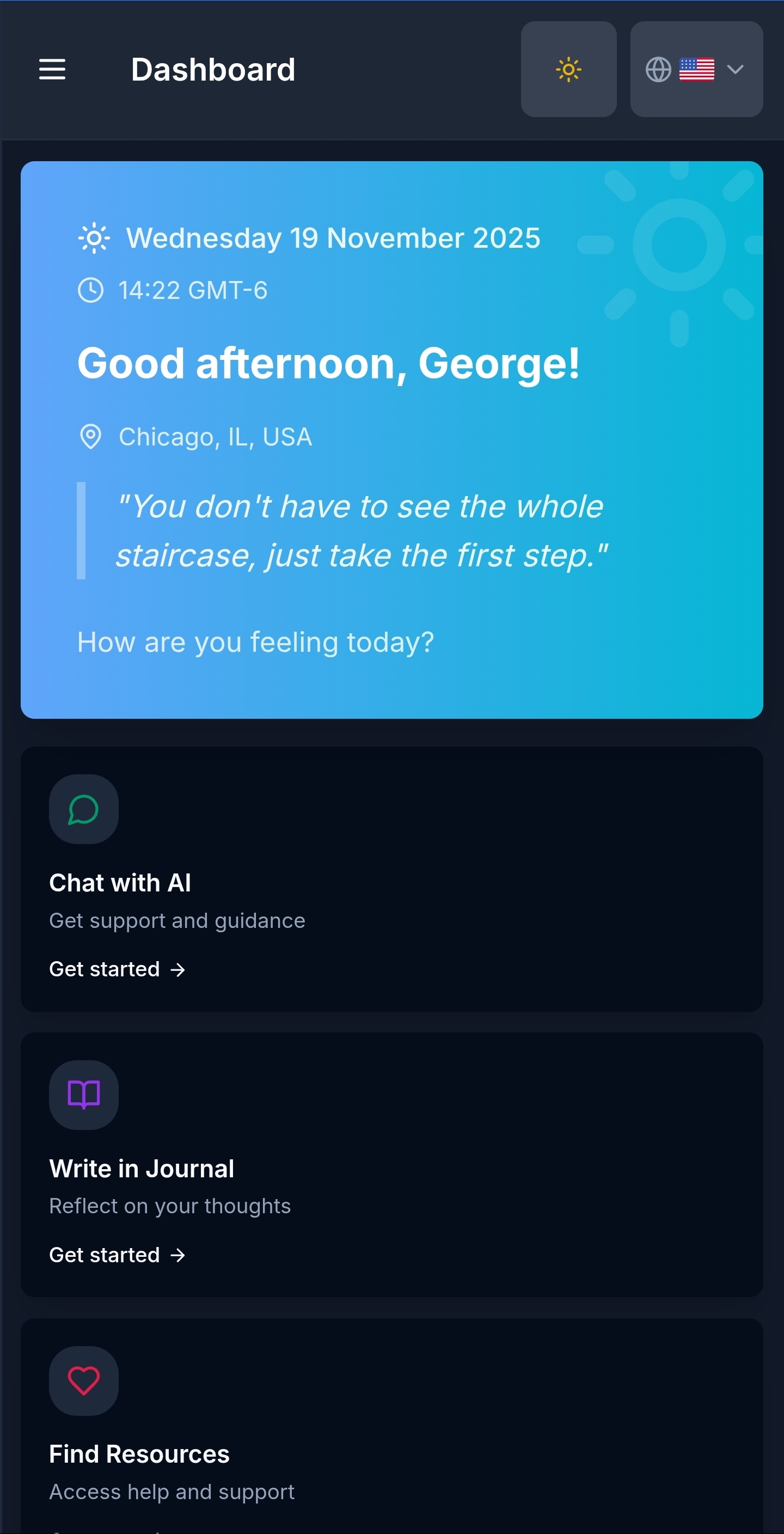 Woosah App Dashboard
